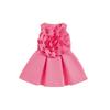 Children's Princess Dress Summer Girls Sweet Sleeveless Oversized Floral Ruffled Dress