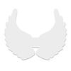Recortes Asas de Anjo Brancas 10 peças Base de MDF para Decoupage Scrapbooking DIY