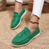 Women Loafers Slip On Ladies Flats Shoes  Spring Autumn Casual Flat Shoes Leather Cashmere Single Shoes