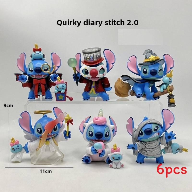 Stitch Pvc Figure Set With Quirky Design For Collectors And Giftgiving
