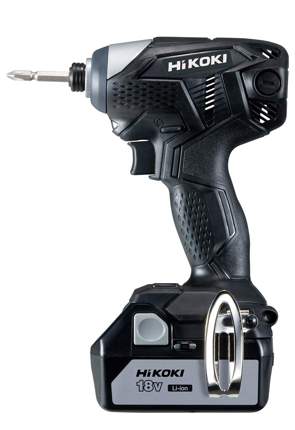 

HiKOKI 18V Cordless Impact Spare and Case Black Driver, Rechargeable, 3.0Ah Lithium-ion Battery, Charger, Battery, Included, WH18DKL(2LSCK)(B)