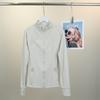 2024 Women's Slim Fit Stand Collar Sports Jacket - Long Sleeve Yoga & Outdoor Fitness Wear