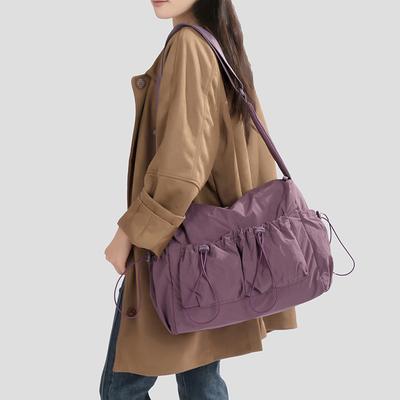 Damska torba na ramię ze sznurkiem, sportowa torba crossbody, lekka torba do przechowywania