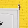 Yousheng 1 Paire Hibou Décoration de Cadre de Porte en Bois Hibou Mignon Coin de Fenêtre Art Mural Topper de Porte Rustique Ferme pour Maison Salle de Bain Chambre Bureau