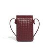 Borsa a Spalla Retro per Cellulare Intrecciata a Mano Moda Stile Casual Pochette da Donna