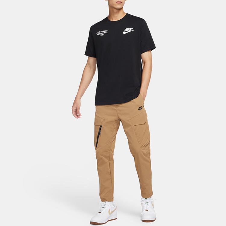 New Nike SS22 Set In Sleeve T Shirt Men's Black DO8324-010