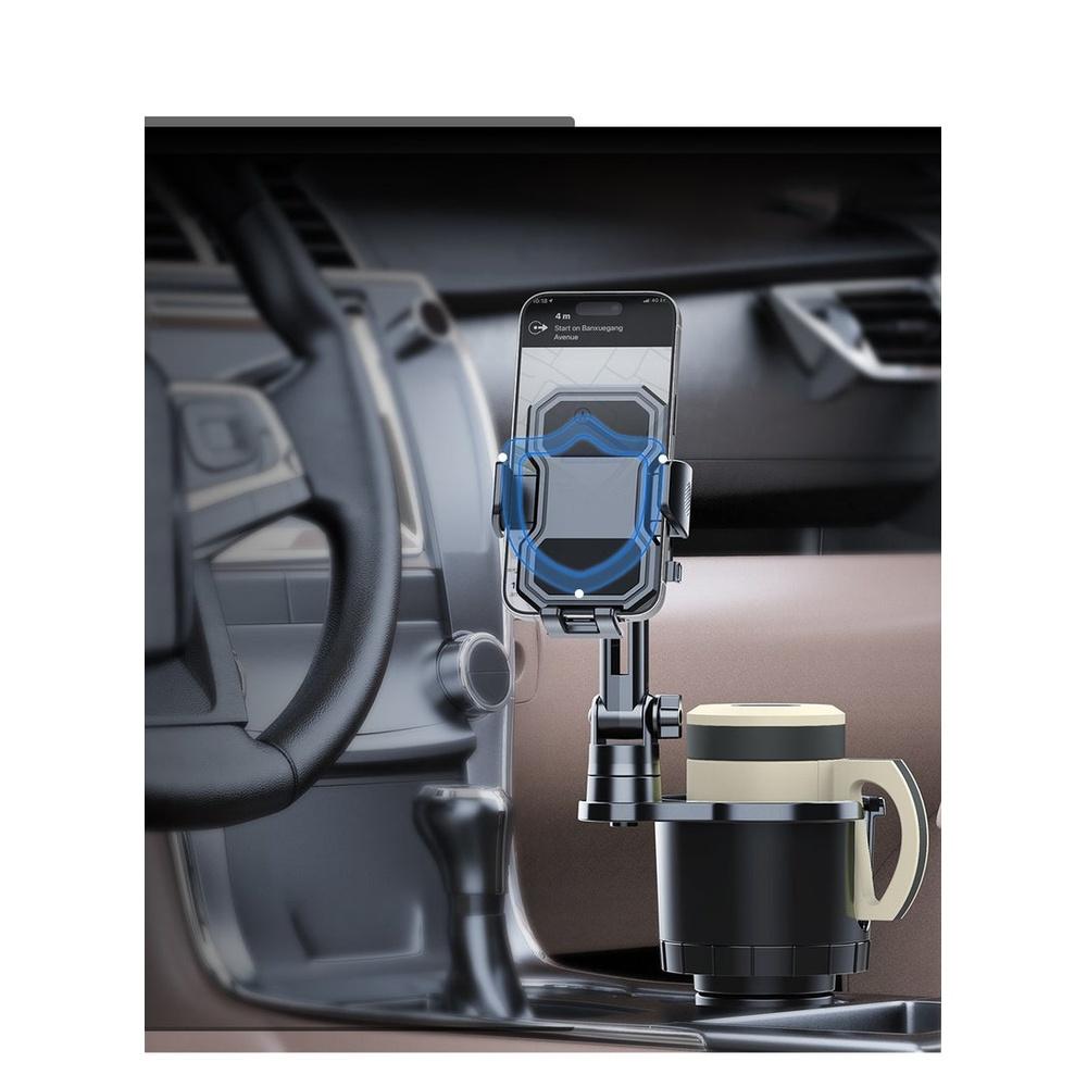 Cup Holder Phone Mount for Car Adjustable Cup Holder Base Diameter Range is 2.5"- 4.1" Suitable for Most Car Height and Angle Adjustment Compatible w