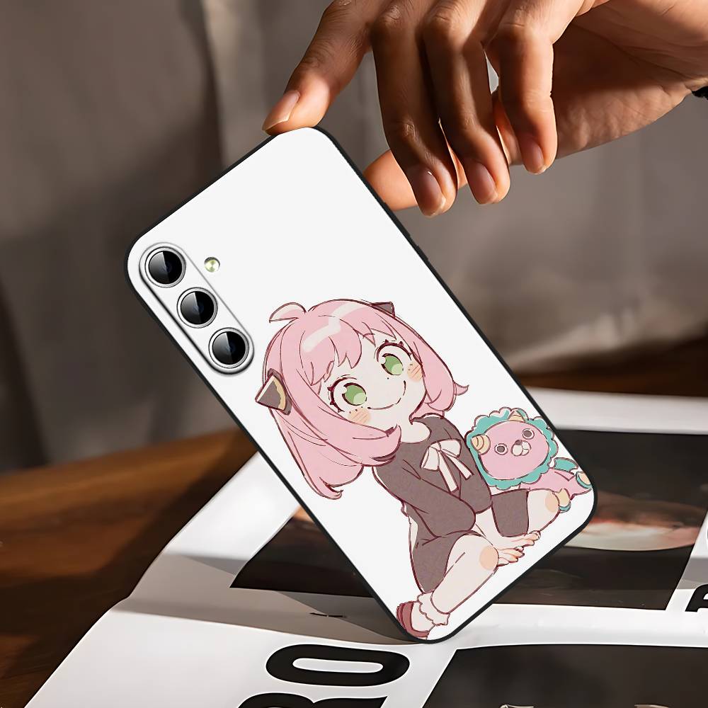 

Anya Phone Case For Samsung Galaxy S24/S25/S22/S30/Note20/Lite/Ultra/5G/Plus/FE Soft Black S21plus