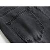 Men's Jeans Ripped European and American Long Zipper Men's Pencil Pants