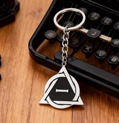 Men Therian Stainless Steel Necklace New Therian Pride Symbol Geometric Pendant Neck Chain Punk Jewelry Gifts