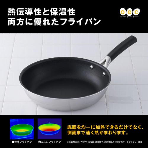Kai Corporation IH-Compatible Frying Pan, 25cm, with Lid, by Masayo Waki, O.E.C. DY5200