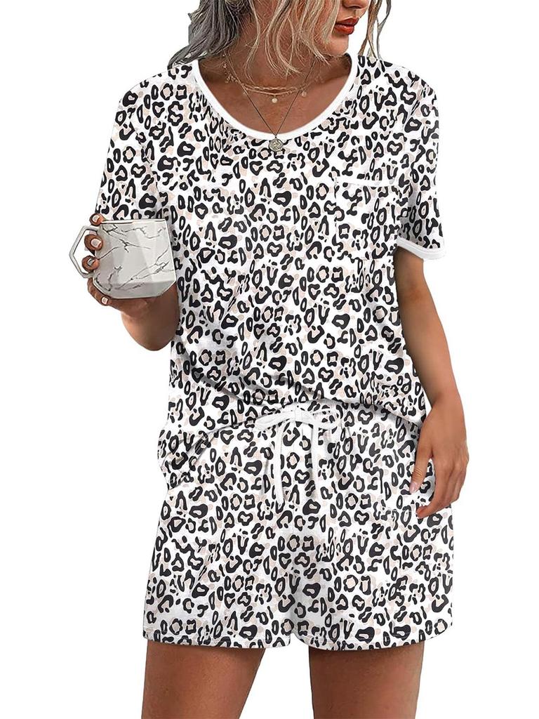 2026 Women's Summer Fashion Set: Round Neck Short Sleeve T-Shirt & Shorts for Casual Wear