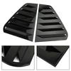 2X Car Rear Side Window Louvers, For Golf 7 R MK 7 7.5 2013- Racing Style Window Blinds Air Vent Scoop Cover Black