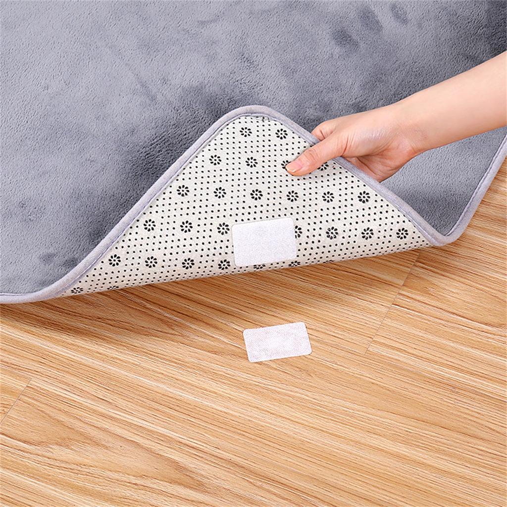 Non-slip Stickers Carpet Gripper Strong Self-adhesive Double-sided Stickers Mat- Stickers Square Keep Rug Corners Flat