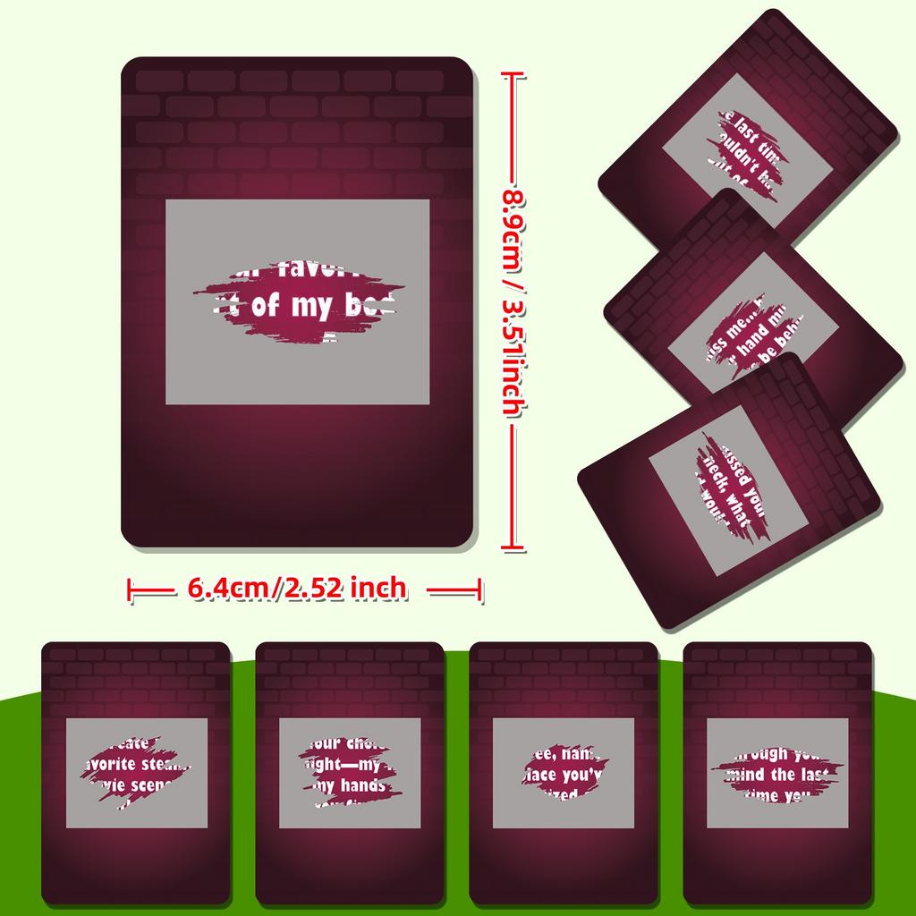 46 Red Couple Interaction Cards, Exclusive Scratch-off Game Cards For Couples, Adult Toys.