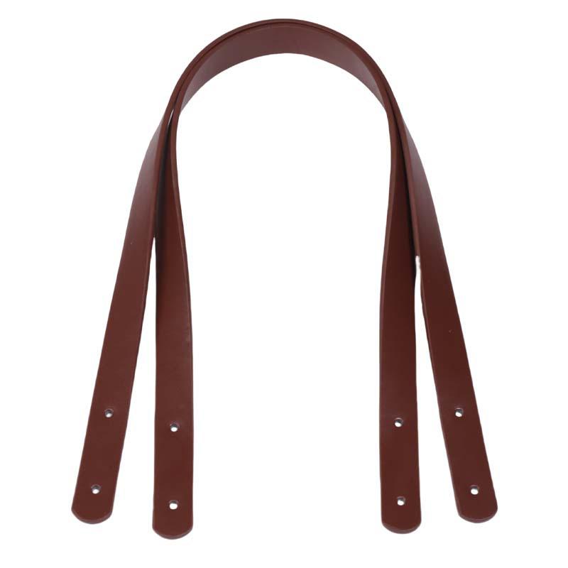 62CM PU Leather Rivet Shoulder Strap with Double-Sided Leather Handle Replacement