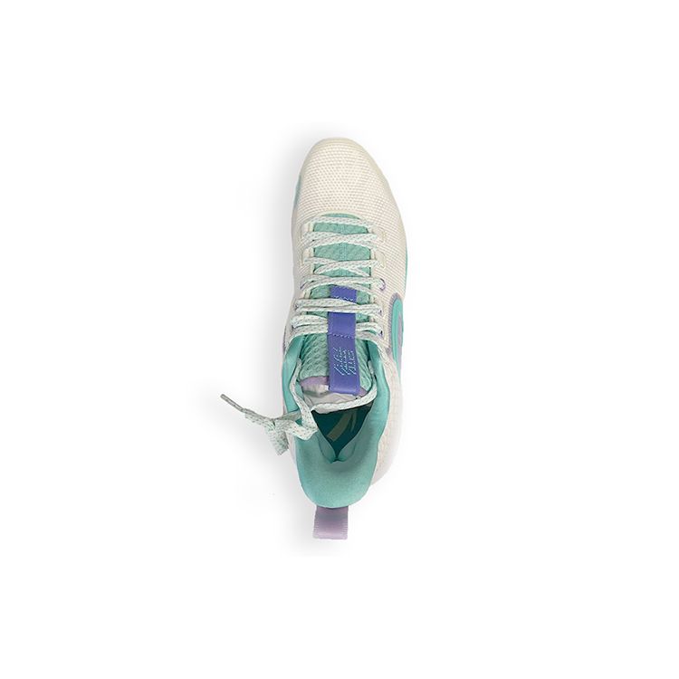 Anta Basketball Series Non-Slip Wear-Resistant Performance Basketball Shoes Men Sneakers White Green Purple 512210501-3