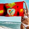 Ποδοσφαιρικός Σύλλογος B-Benfica Πετσέτα Μπάνιου Μικροΐνες Μαλακή Απορροφητική Αεριζόμενη Για Κορίτσια Παιδιά Διακοσμητική Κινούμενα Σχέδια Πετσέτα Παραλίας