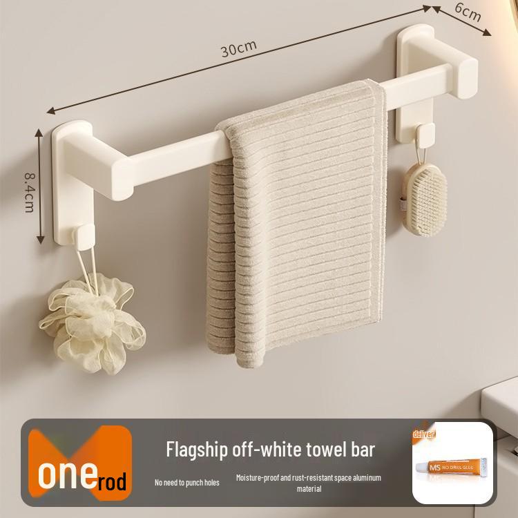 Stanzfreier Aluminium Doppelhandtuchhalter - Wandmontierte Badstange
