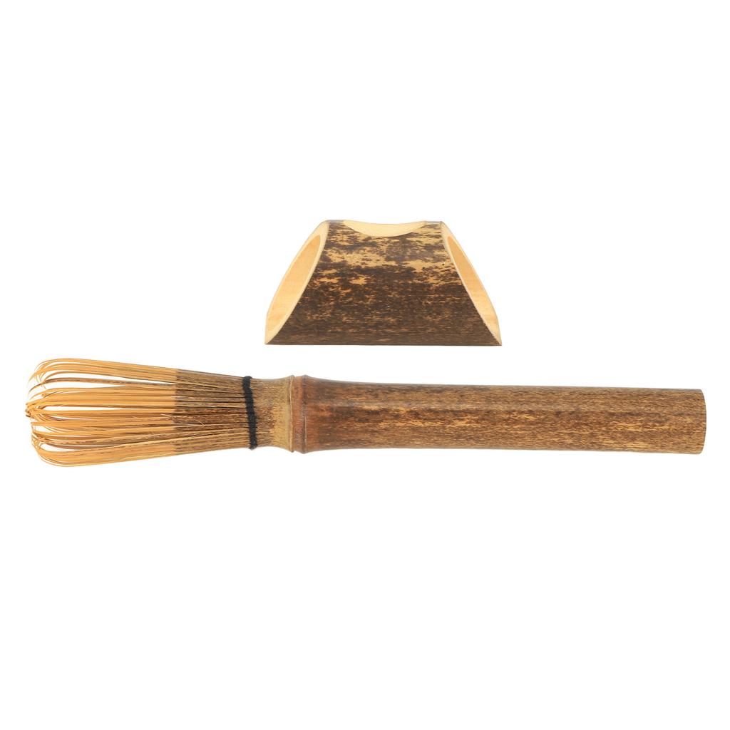 Bamboo Matcha Whisk Holder Outdoor Camping Matcha Tea Whisk Set Bamboo Tea Stick Useful Brush Tool Kitchen Accessories