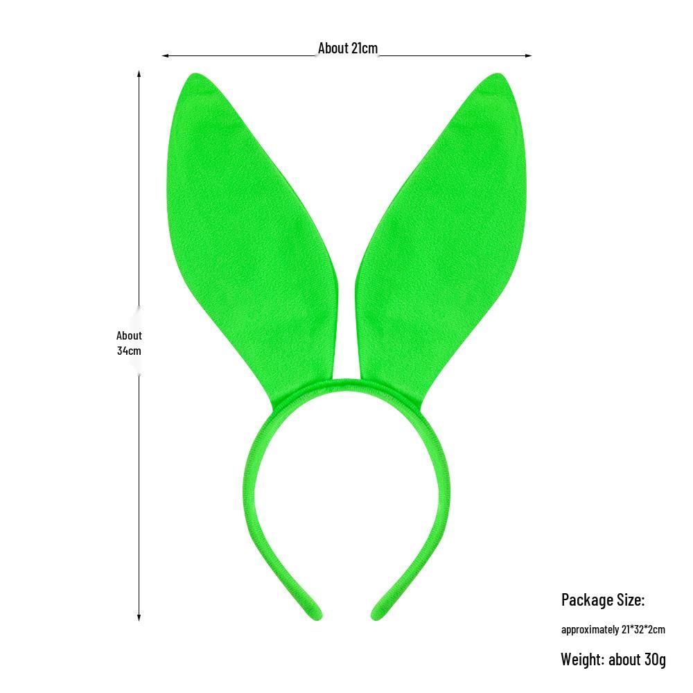 Easter Black Rabbit Ears Cute Bunny Girl Headband Party Props