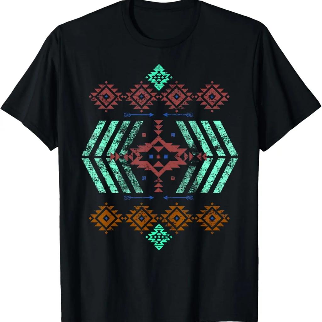 Southern Southwest Santa Fe Navajo Indian Pattern Style T-Shirt