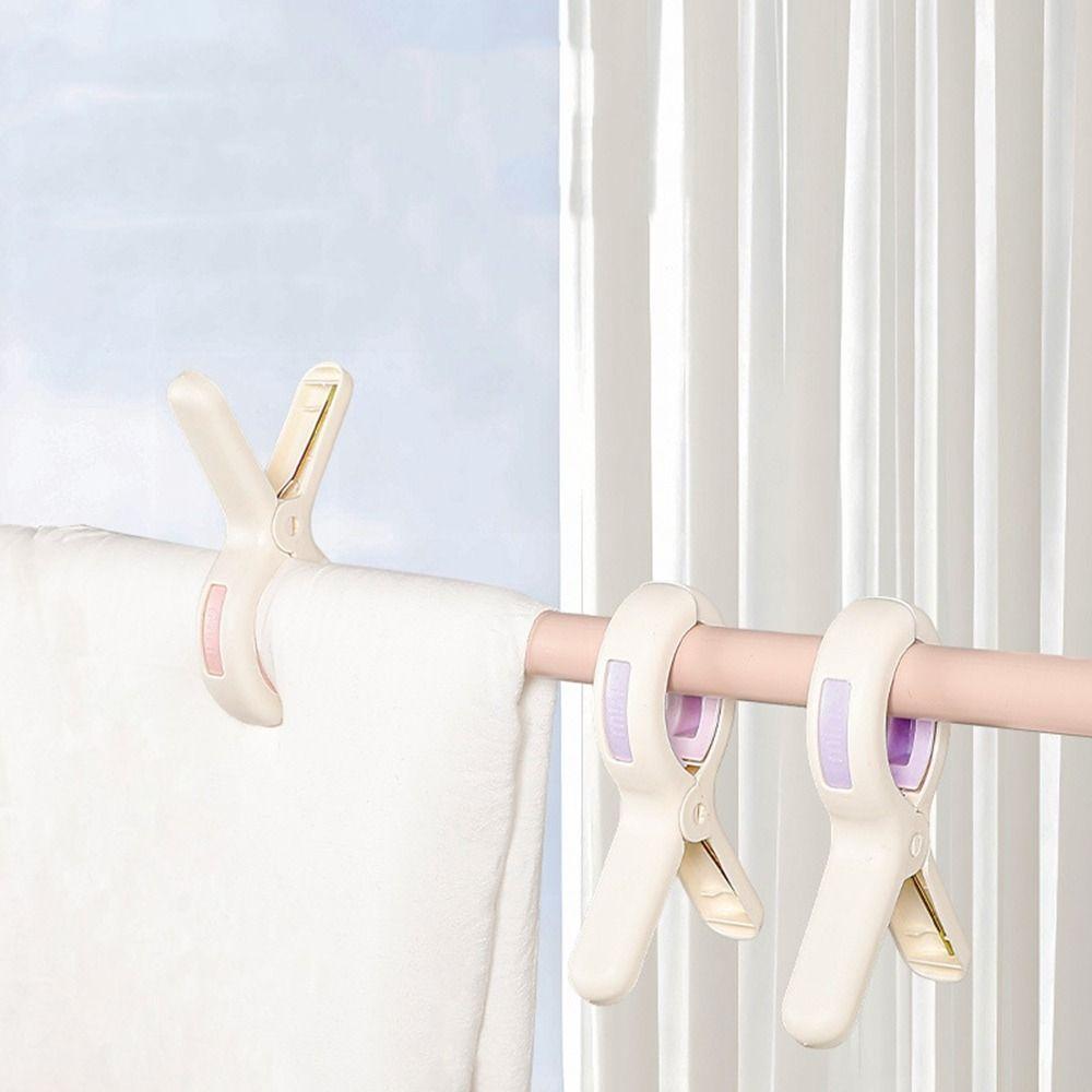 3/4Pcs Windproof Laundry Drying Clothespin Large Hanger Clips Durable Clothes Pegs  for Home