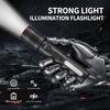 Rechargeable Strong Lighting Flashlight Long-Range Floodlight Portable Pocket Torch  Hiking