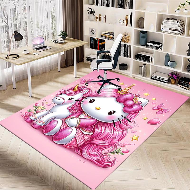 1pc Hello Kitty unicorn Carpet Office Rug Outdoor Mat Home Decor Area Carpet Festival Gift