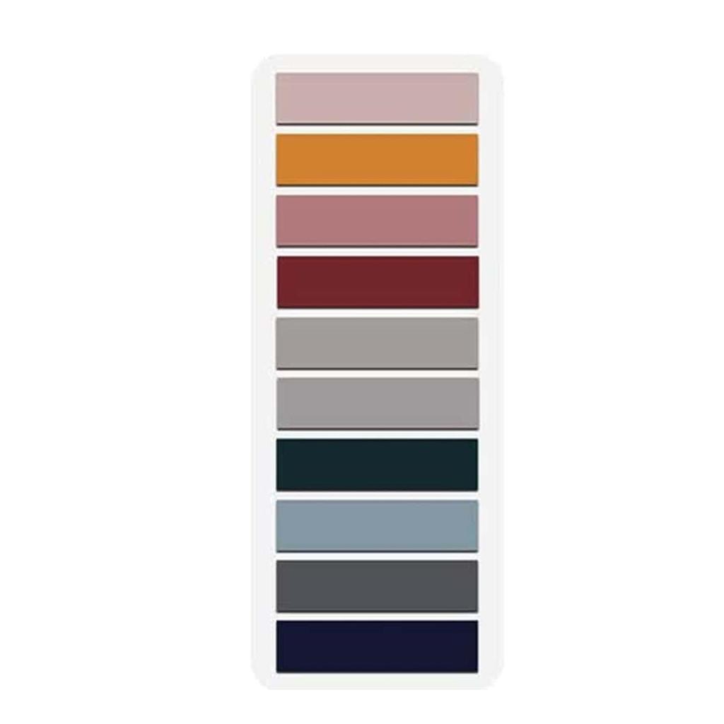 Transparent Morandi Color Writable PET Index Tab Sticky Notes