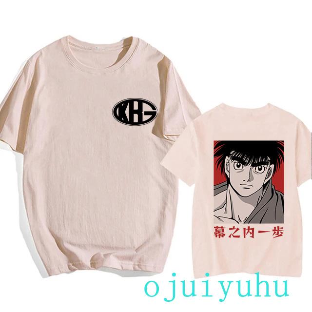 Hajime No Ippo Hip Hop EU Size TShirt Anime Harajuku Tee Tops Men Women Makunouchi Takamura T-Shirt KGB Y2k Manga Tshirt Clothes