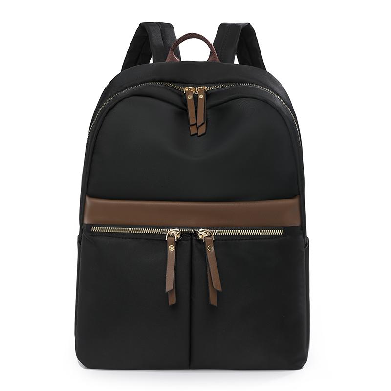 Women's Large Capacity Backpack Nylon Patchwork Backpack