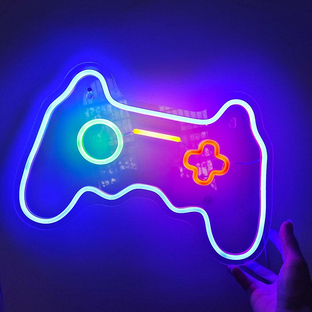 LED Neon Game Controller Ambient Light for Room Decoration