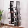 6/8 Pockets Clear Hanging Handbag Organizer, Multi-Shelf Tote Bag Storage Rack with Swivel Hook for Wardrobe Closet