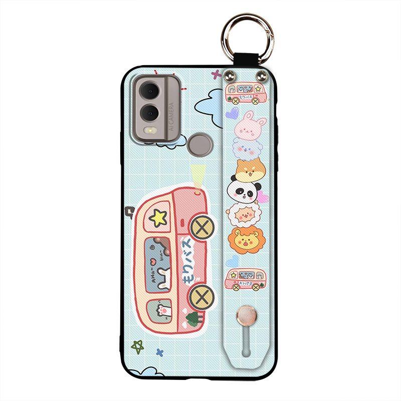 Kickstand Dirt-resistant Phone Case For Nokia C22 Soft case Anti-dust Cartoon Phone Holder Back Cover Waterproof Durable