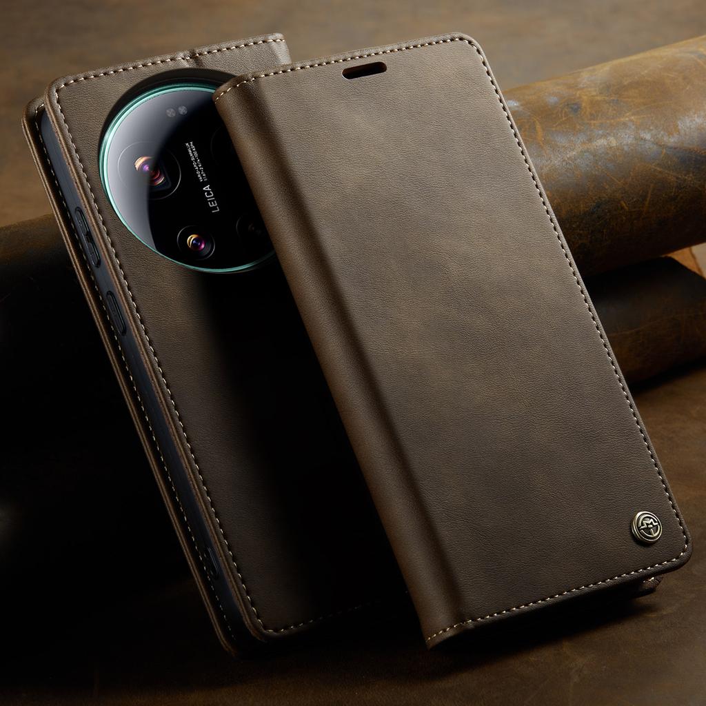 CaseMe Luxury Magnetic PU Leather Wallet Phone Case For Xiaomi 17 Ultra/17Ultra Shockproof Holder Pocket Cover For Xiaomi17Ultra