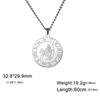 My Shape 12 Constellation Necklace Gothic Zodiac Pendant Chain Women Men Leo Aries Virgo Capricorn Birthday Jewelry Wholesale