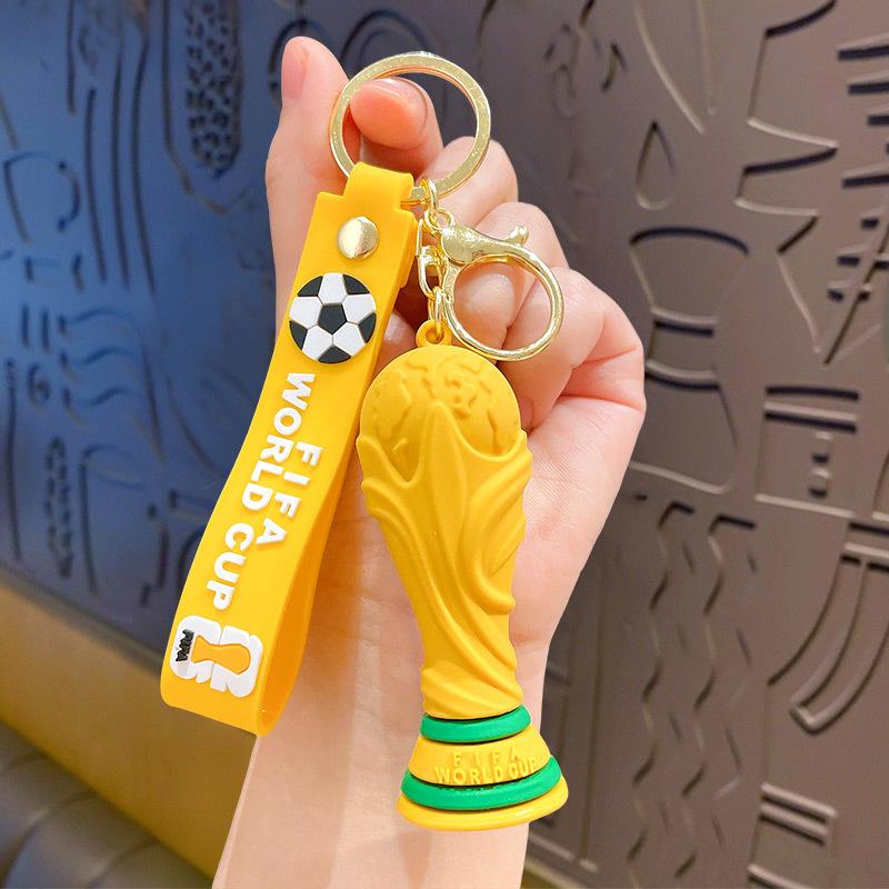 Cartoon World Cup Mascot Football Keychain Cute Three-Dimensional Doll Key Chain Bag Pendant Gift