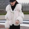 Winter new women's imitation fox hair padded cotton casual fur coat loose high quality imitation fur coat