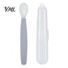 Portable Feeding Set for Travel Silicone Baby Spoon, Soft Non Slip Training Utensil, Easy Cleaning Complementary Spoon Infants And Toddlers