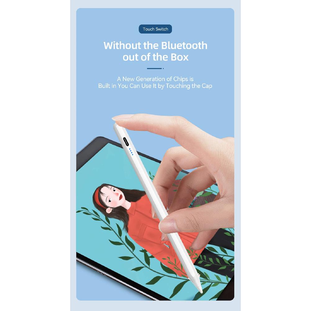 Stylus For Apple Pencil 2024 iPad Air 11 13 M2 Pro 13 11 M4 5/6/7/8/9/10th Gen Air 3/4/5/6 Mini 5 6 7 with Palm Rejection
