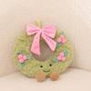 Christmas Wreath Plush Toy Keychain With Soft Pp Cotton For Holiday Gift