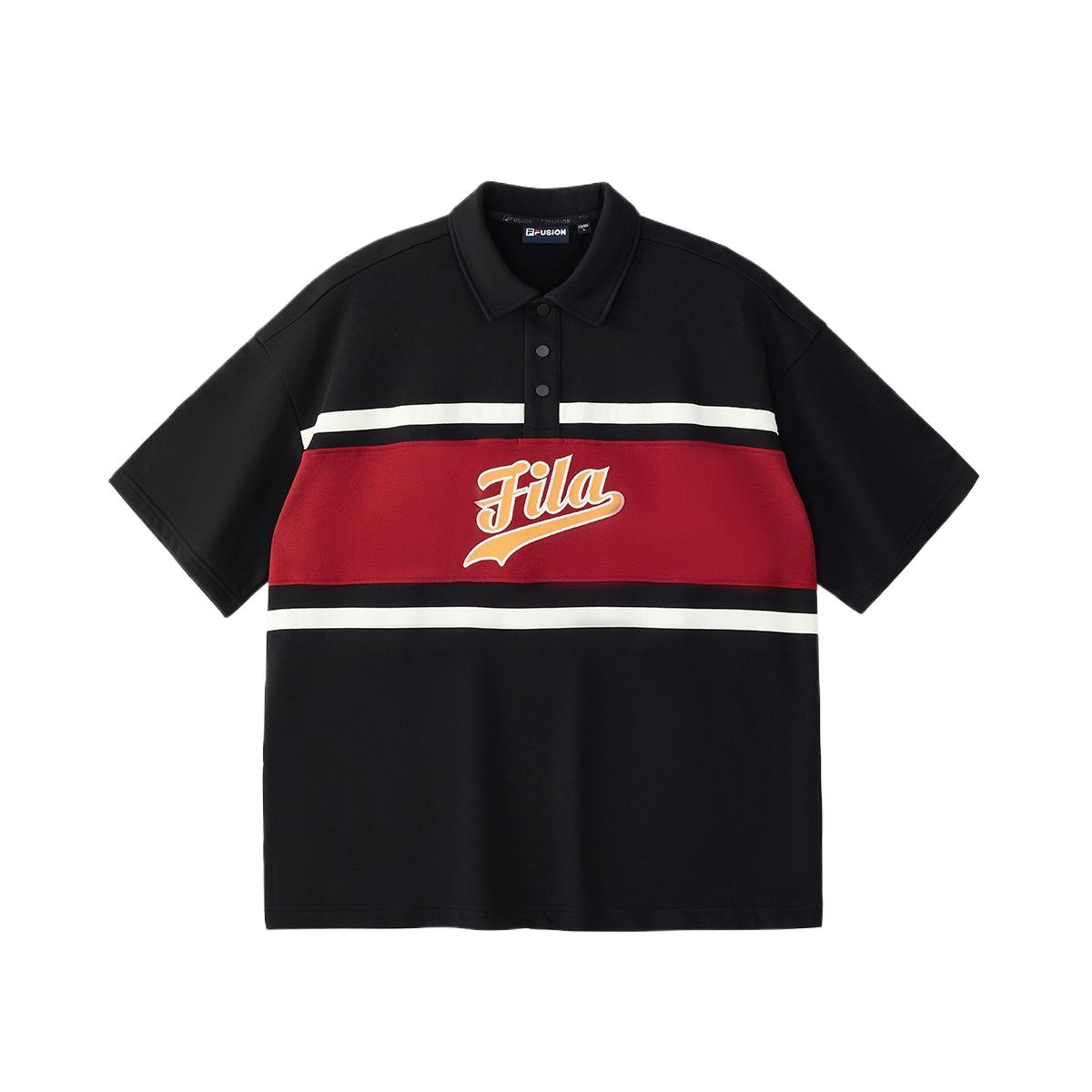 

New FILA Polo Shirt Men s Jet Black T11M432110ABK M