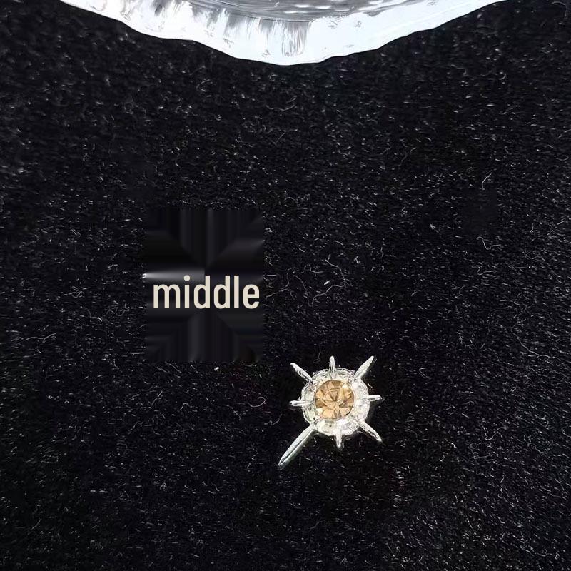 Polaris Men's Magnetic No-Piercing Ear Clip: Stylish, Versatile, High-End Stud Earrings