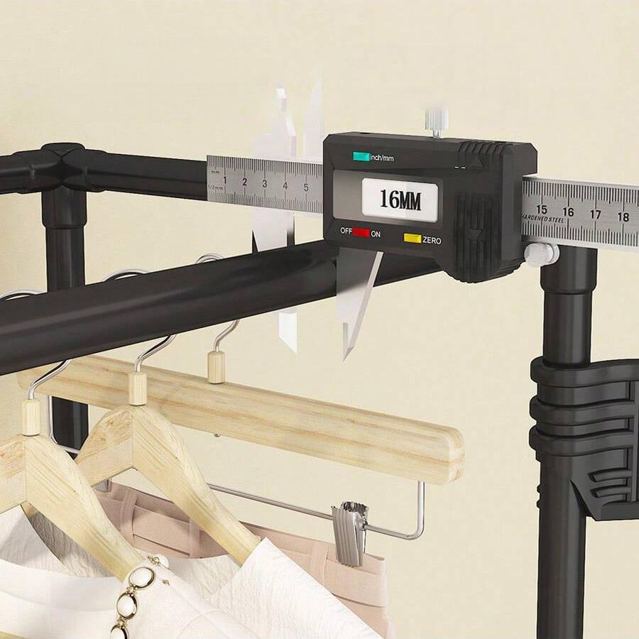 Wieszak Stojący Na Ubrania Buty Garderoba Regał Półki Metalowa Loft 171 Cm