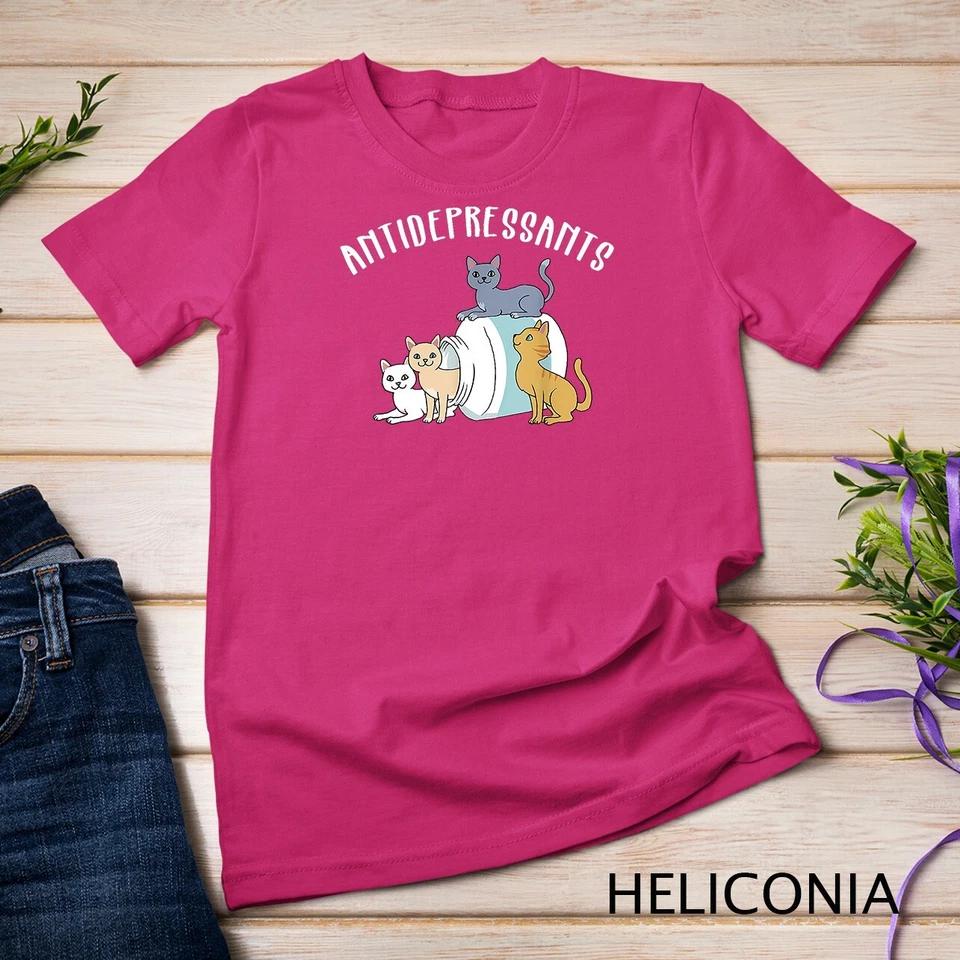 Cat Antidepressant TShirt Funny Cat Shirt Unisex T-shirt 3 XL