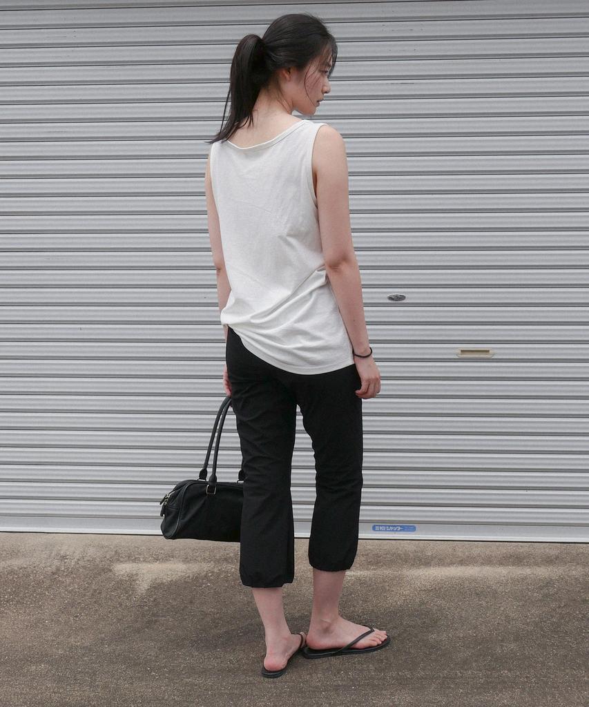 STEP AROUND Summer Easy Banding Pants_Black
