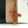 Mini Teddy Bear Keychain, Faux Leather Animal Keychain, Hanging Decoration Backpack, Handbag Hanging Decoration, Korean Version Bag Pendant