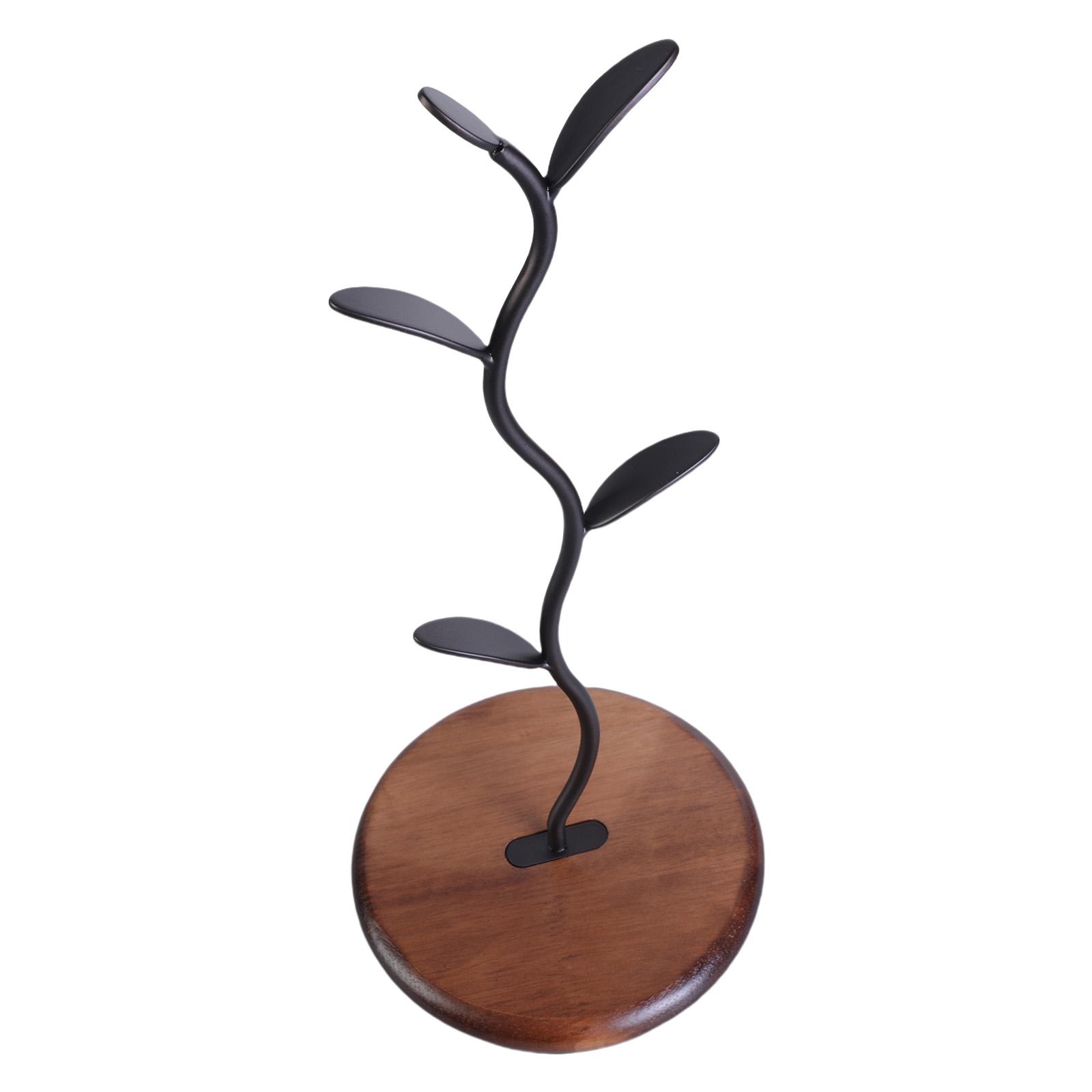 

Модная Современная Подставка для Кофейных Чашек с 4 Крючками, Компактный Дизайн для Легкого Доступа и Организации Хранения бронзовый