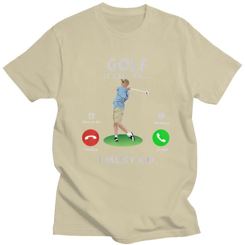 Golf Is Calling T Shirt for Unisex Pure Cotton Tshirt Fashion Valentines Day Gift Tee Short Sleeve Tshirt Loose Fit